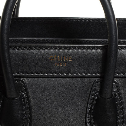 Celine Smooth Calfskin Nano Luggage Black 9 of 9