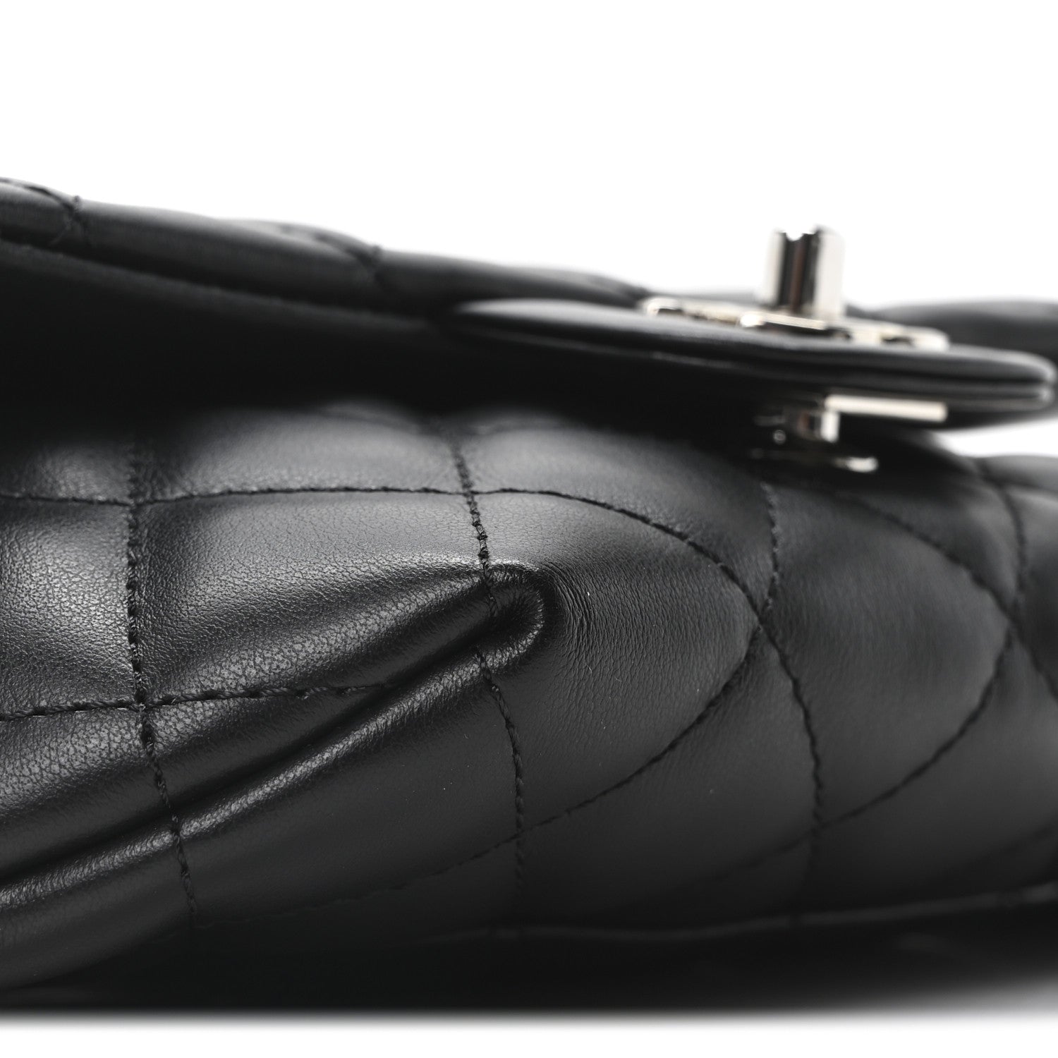Chanel Calfskin Quilted CC Uniform Flap Belt Bag Black 9 of 10