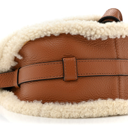 Chloe Calfskin Shearling Small Marcie Saddle Bag Bag Tan 8 of 8