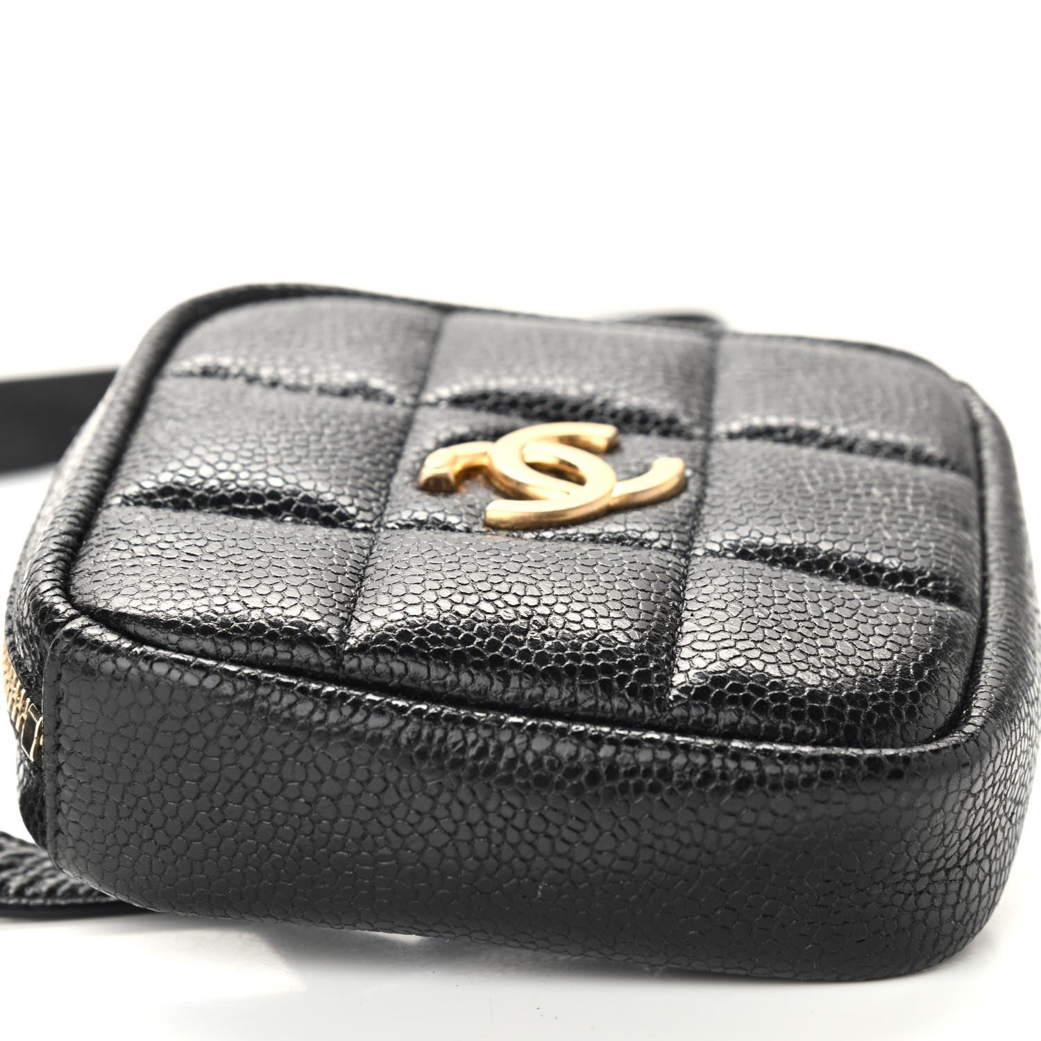 Chanel Caviar Quilted Coin Purse Belt Bag Black 8 of 9