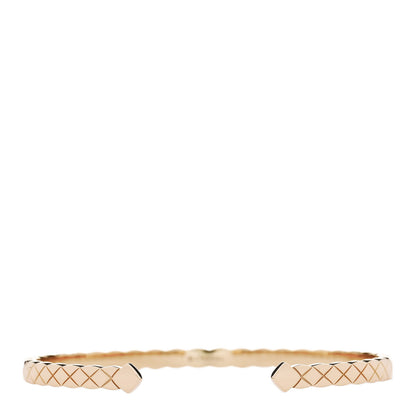 Chanel 18K Yellow Gold Coco Crush Cuff Bracelet L 1 of 5