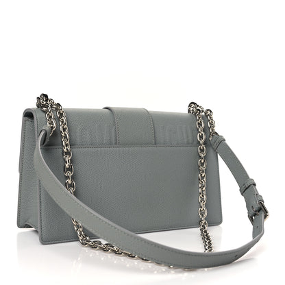 Christian Dior Grained Calfskin 30 Montaigne Chain Flap Bag Grey 3 of 10