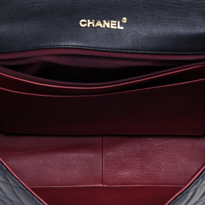 Chanel Lambskin Quilted Jumbo Single Flap Black 5 of 14