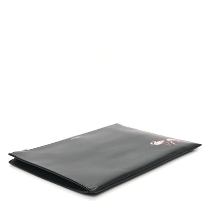 Saint Laurent Smooth Calfskin Flamingo Document Holder Black 4 of 12