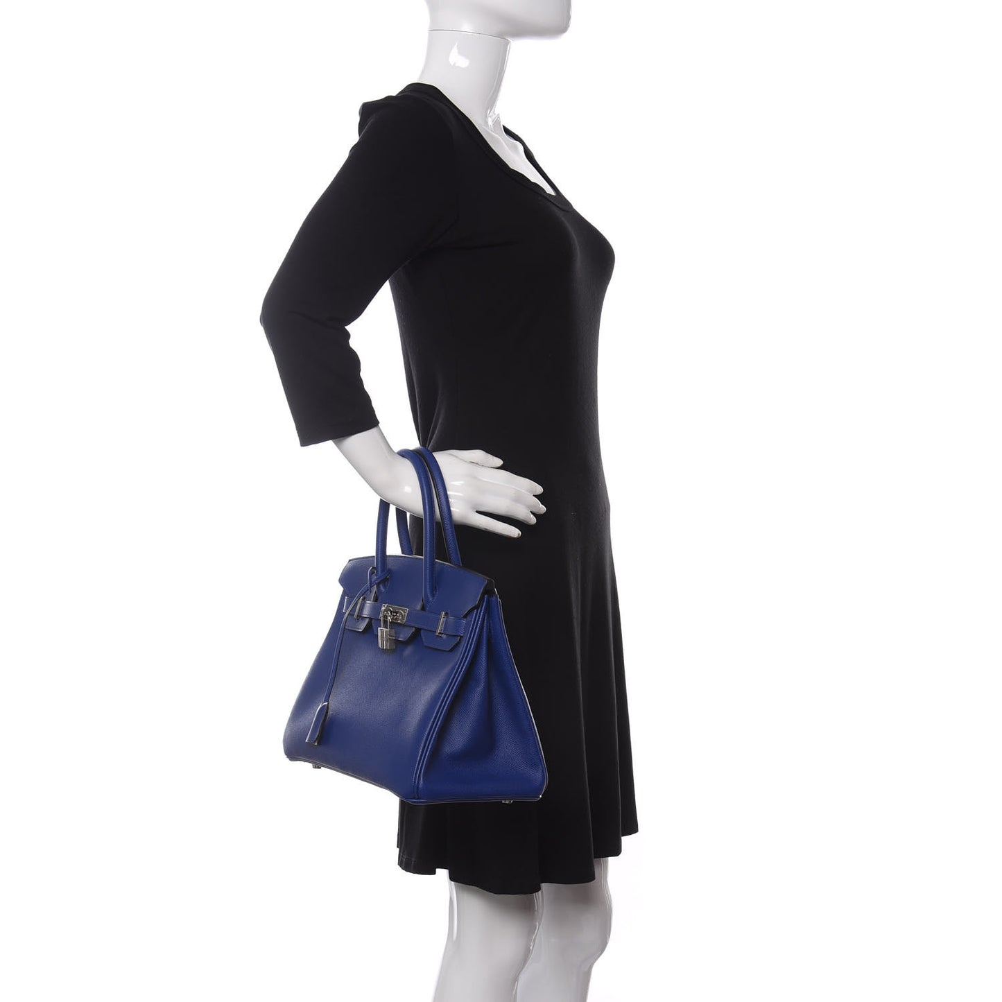 Epsom Birkin 30 Bleu Electrique