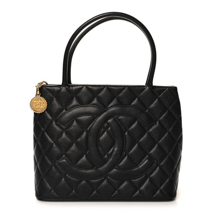 Chanel Caviar Quilted Medallion Tote Black 1 of 11