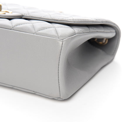 Chanel Lambskin Quilted Medium Mademoiselle Chic Flap Gris 8 of 9