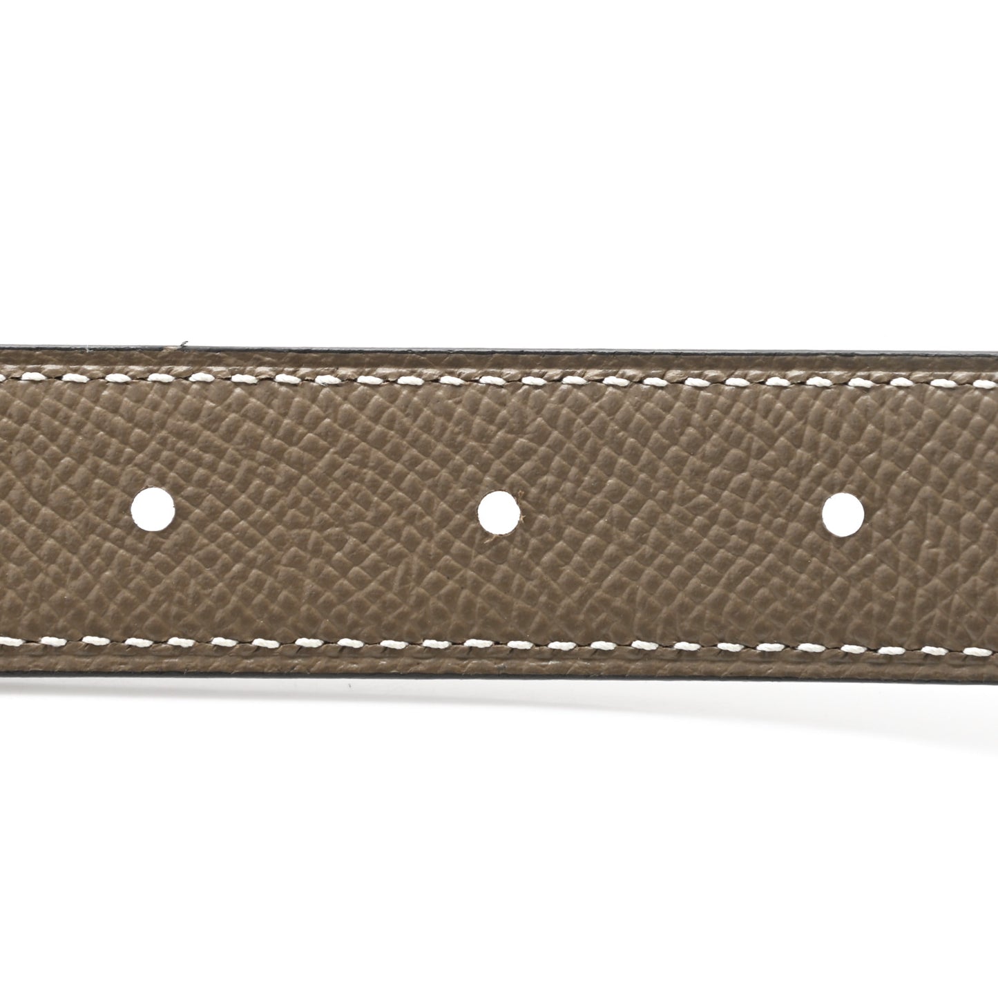 Swift Epsom 24mm Mini Constance H Belt 80 Black Etoupe