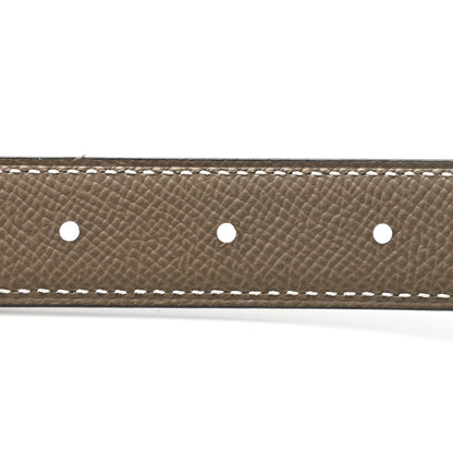 Hermes Swift Epsom 24mm Mini Constance H Belt 80 Black Etoupe 5 of 6