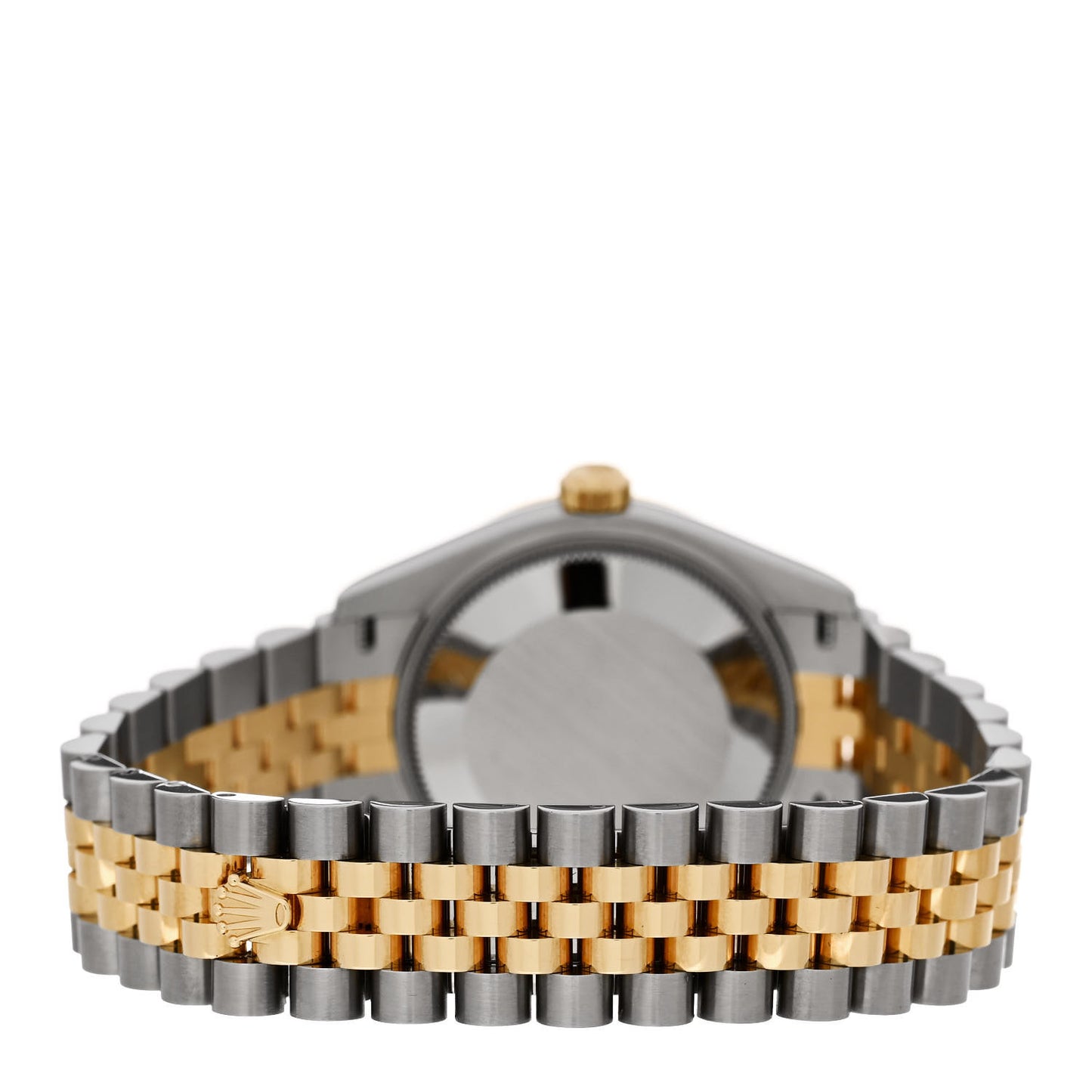 Stainless Steel 18K Yellow Gold Diamond 31mm Oyster Perpetual Datejust Watch Dark Grey 278273