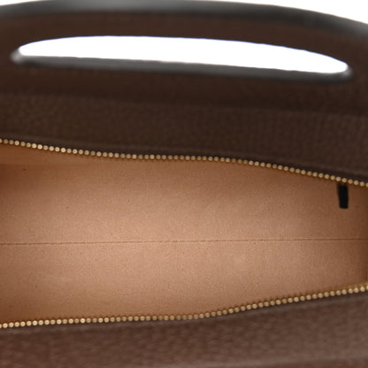Gucci GG Supreme Monogram Textured Dollar Calfskin Web Small Ophidia Slip Handle Tote Beige Ebony New Acero 6 of 9