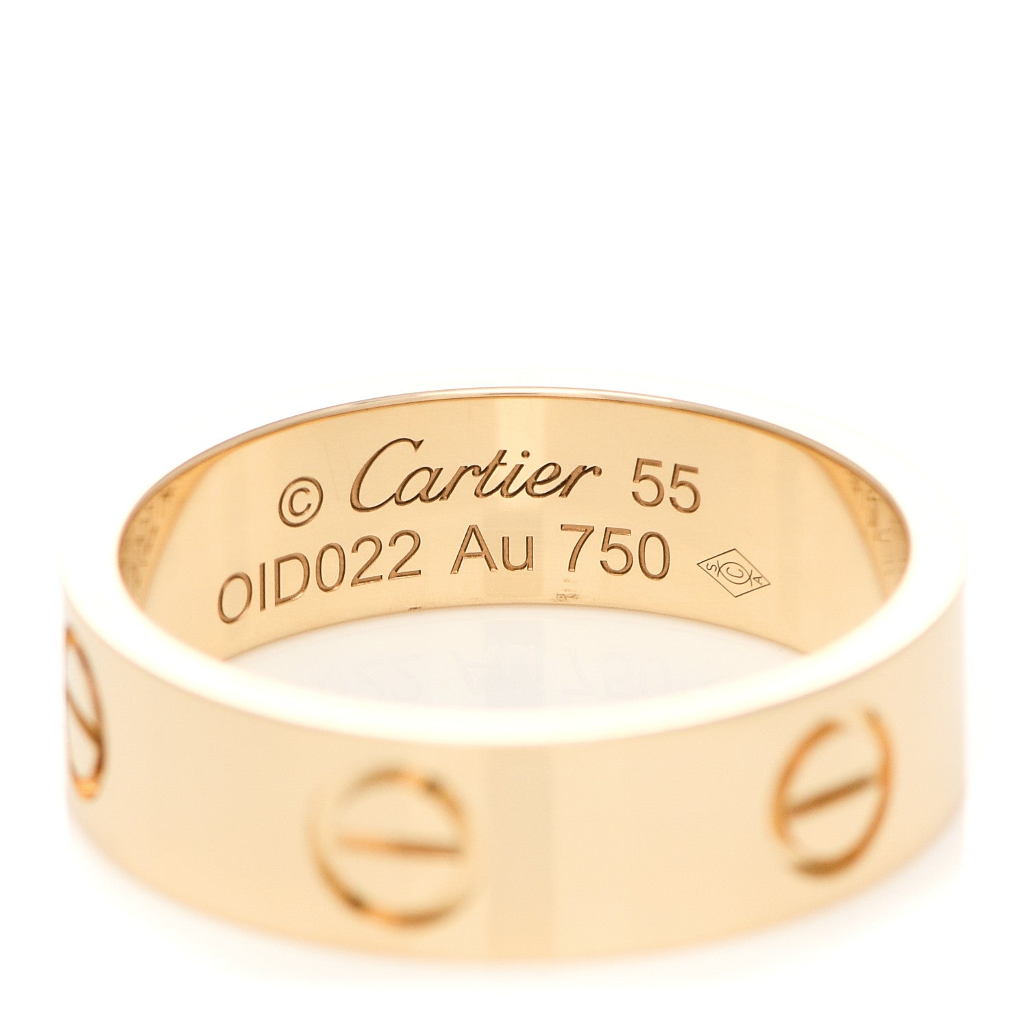 Cartier 18K Yellow Gold 5.5mm LOVE Ring 55 7.25 4 of 5