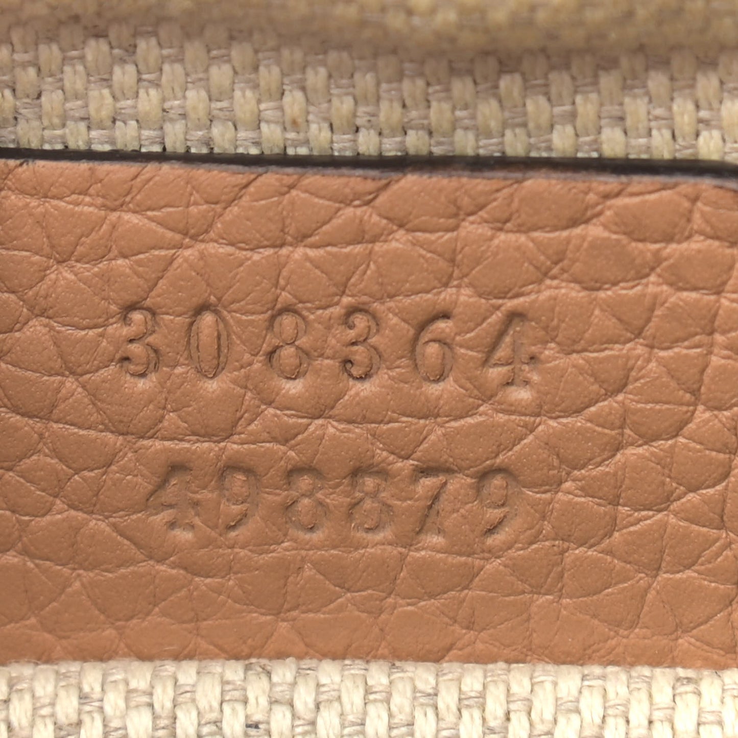 Pebbled Calfskin Small Soho Disco Bag Camelia