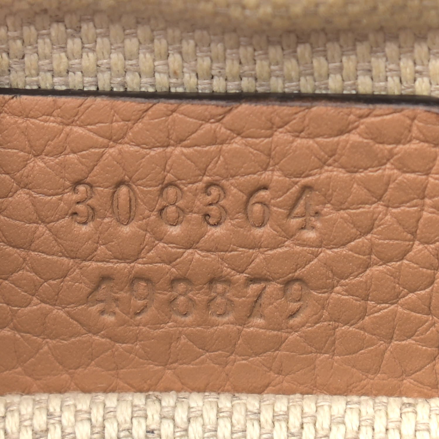 Gucci Pebbled Calfskin Small Soho Disco Bag Camelia 7 of 13