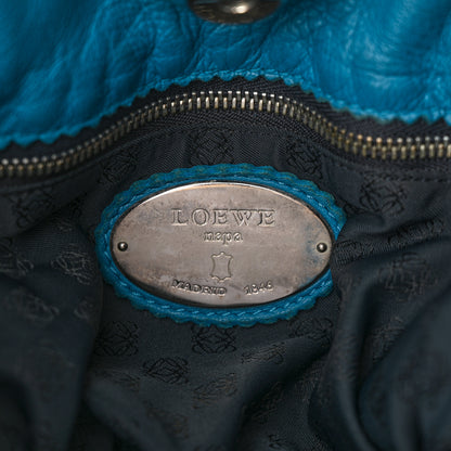 Loewe Calfskin Flamenco Shoulder Bag Turquoise 7 of 13