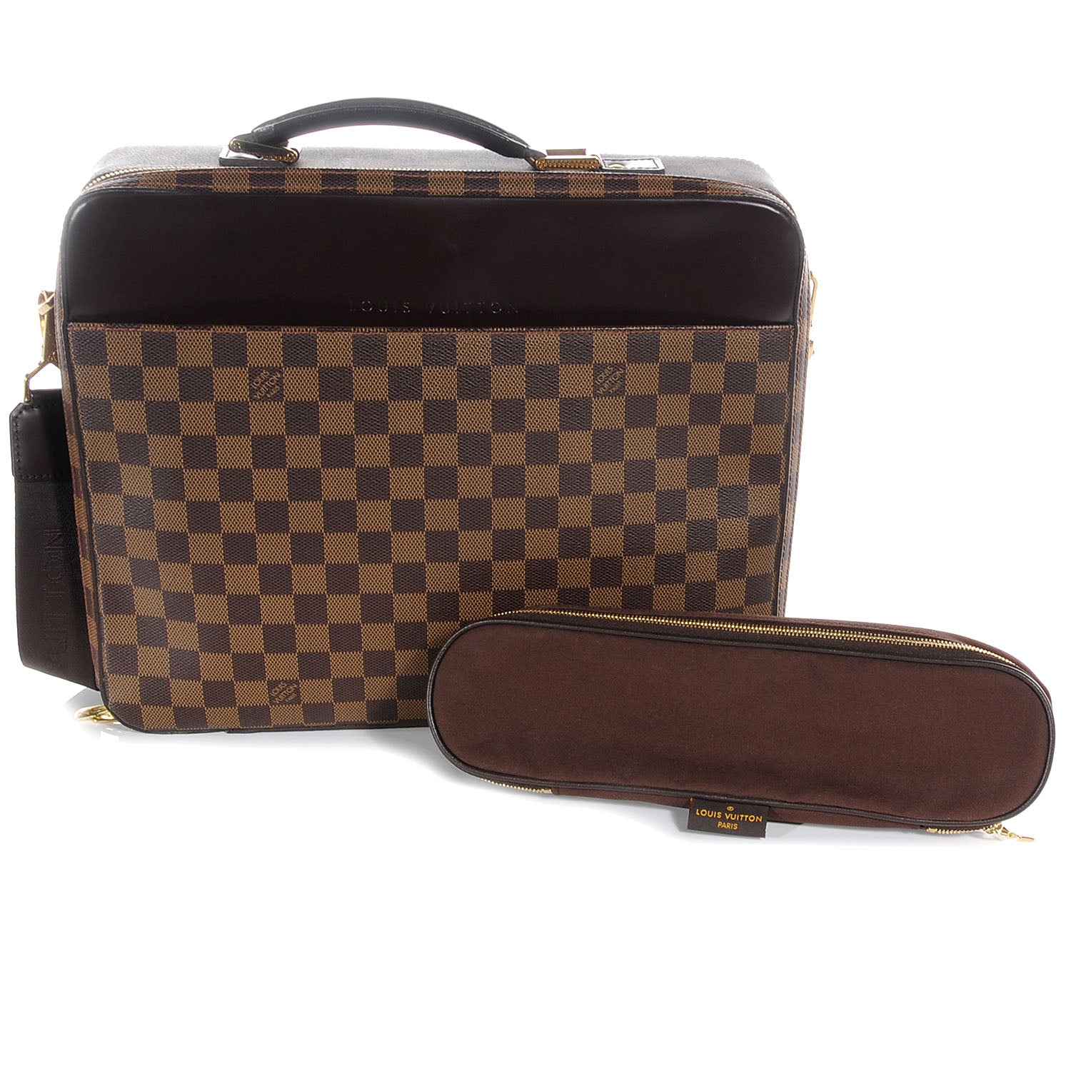 Louis Vuitton Damier Ebene Porte Ordinateur Sabana Computer Case 5 of 10