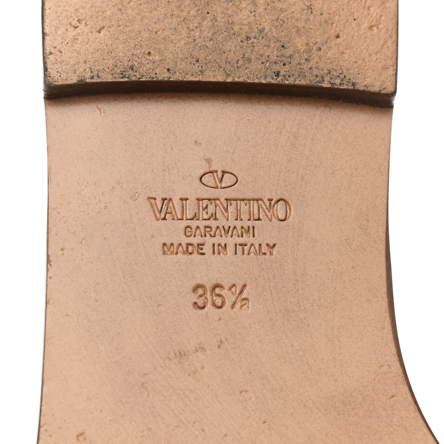 Valentino Garavani Calfskin Vlogo Flat Slide Sandals 36.5 Saddle Brown 7 of 10
