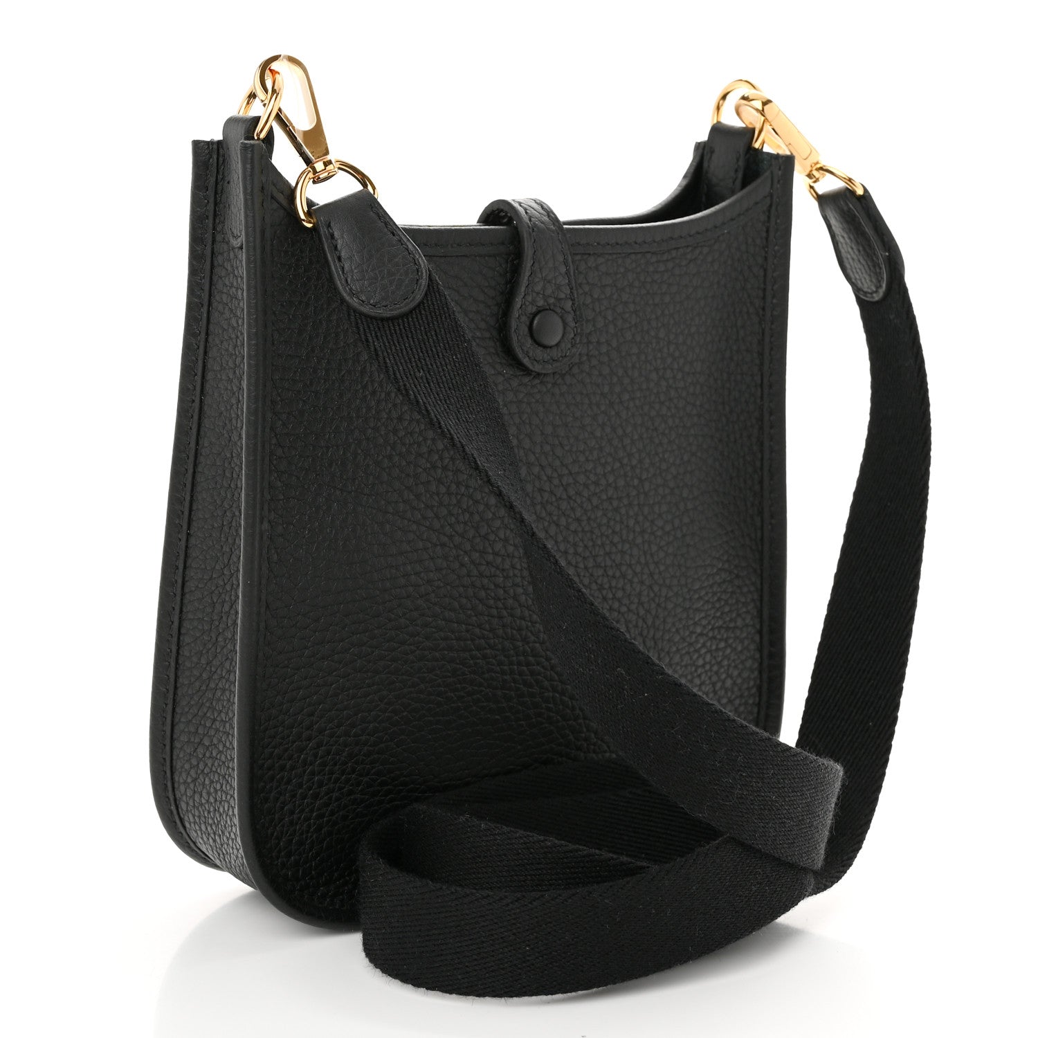 Hermes Taurillon Clemence Evelyne TPM Black 3 of 10