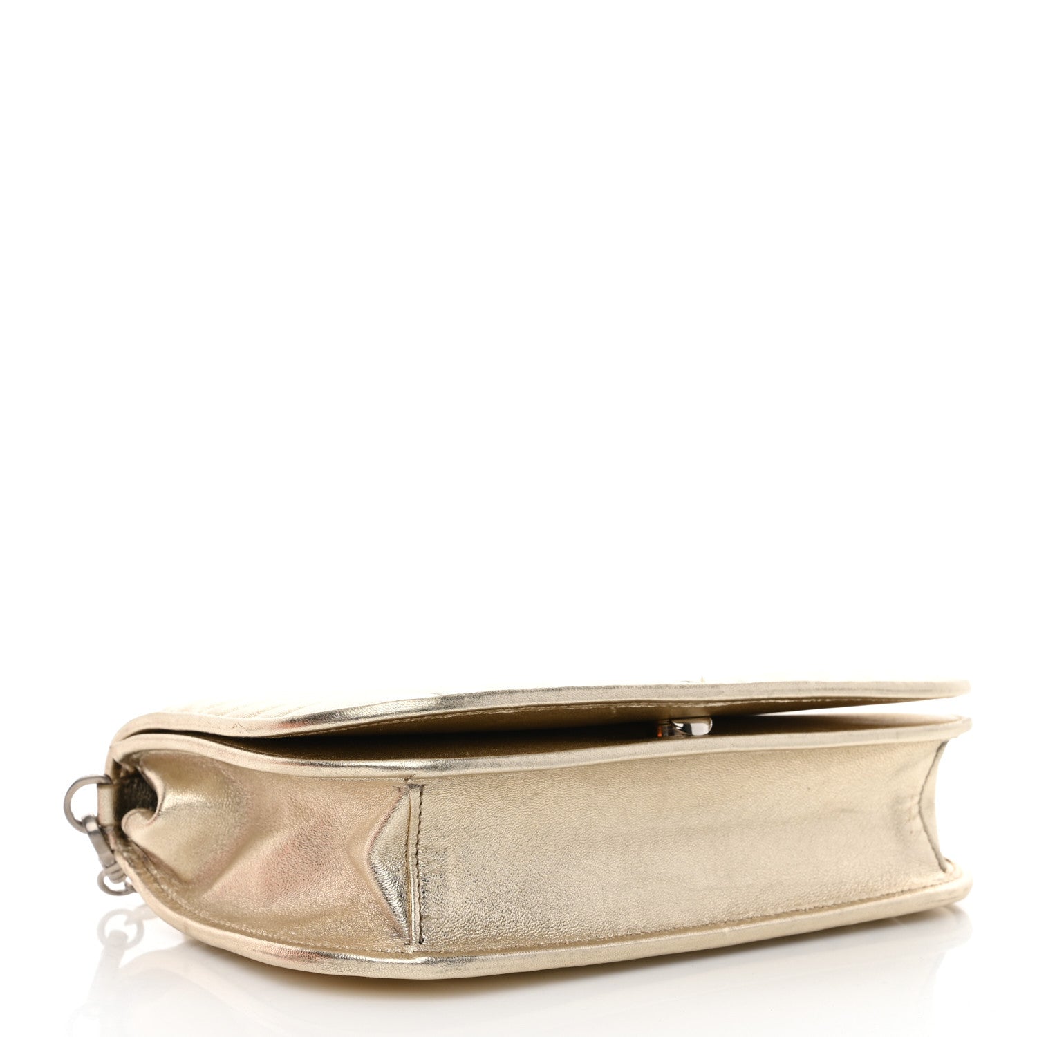 Prada Metallic Nappa Impunture Small Diagramme Crossbody Bag Gold 5 of 10