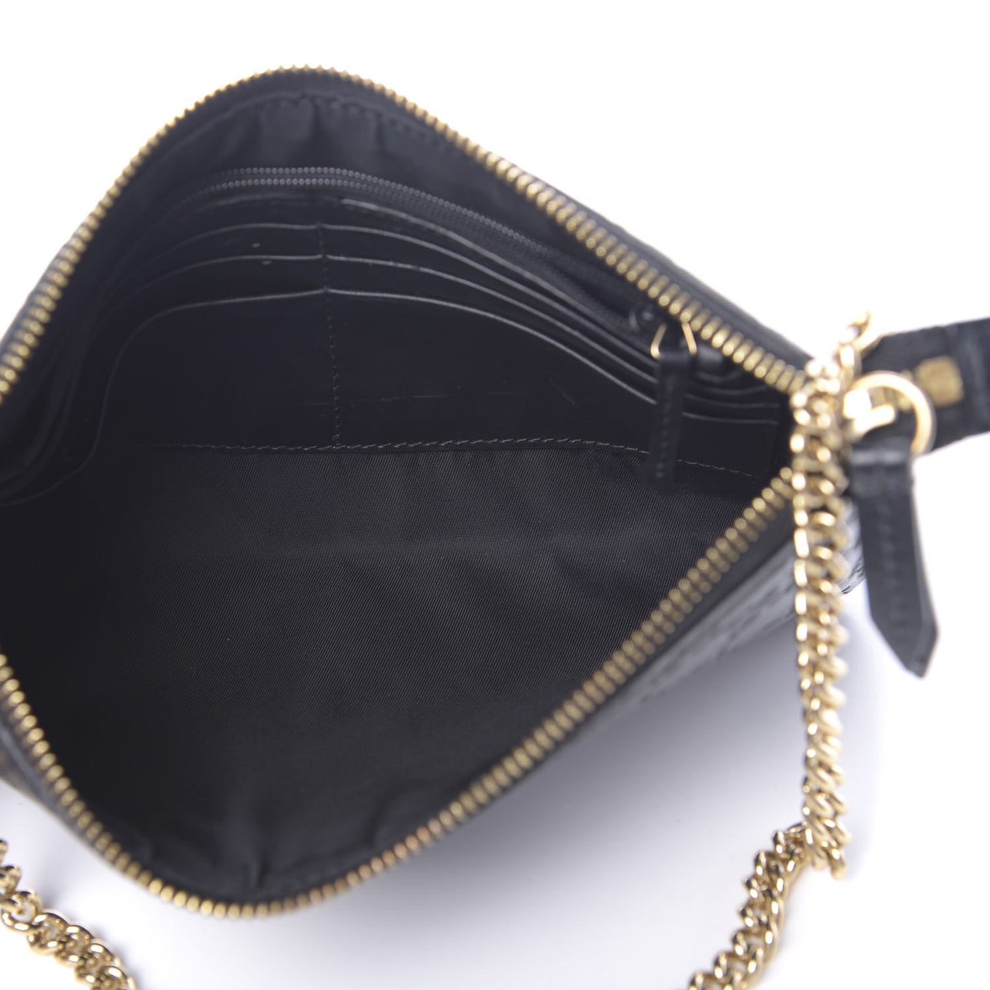 Guccissima Signature Wrist Wallet Black