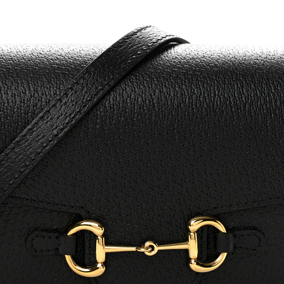 Gucci Calfskin Horsebit 1955 Shoulder Bag Black 8 of 11