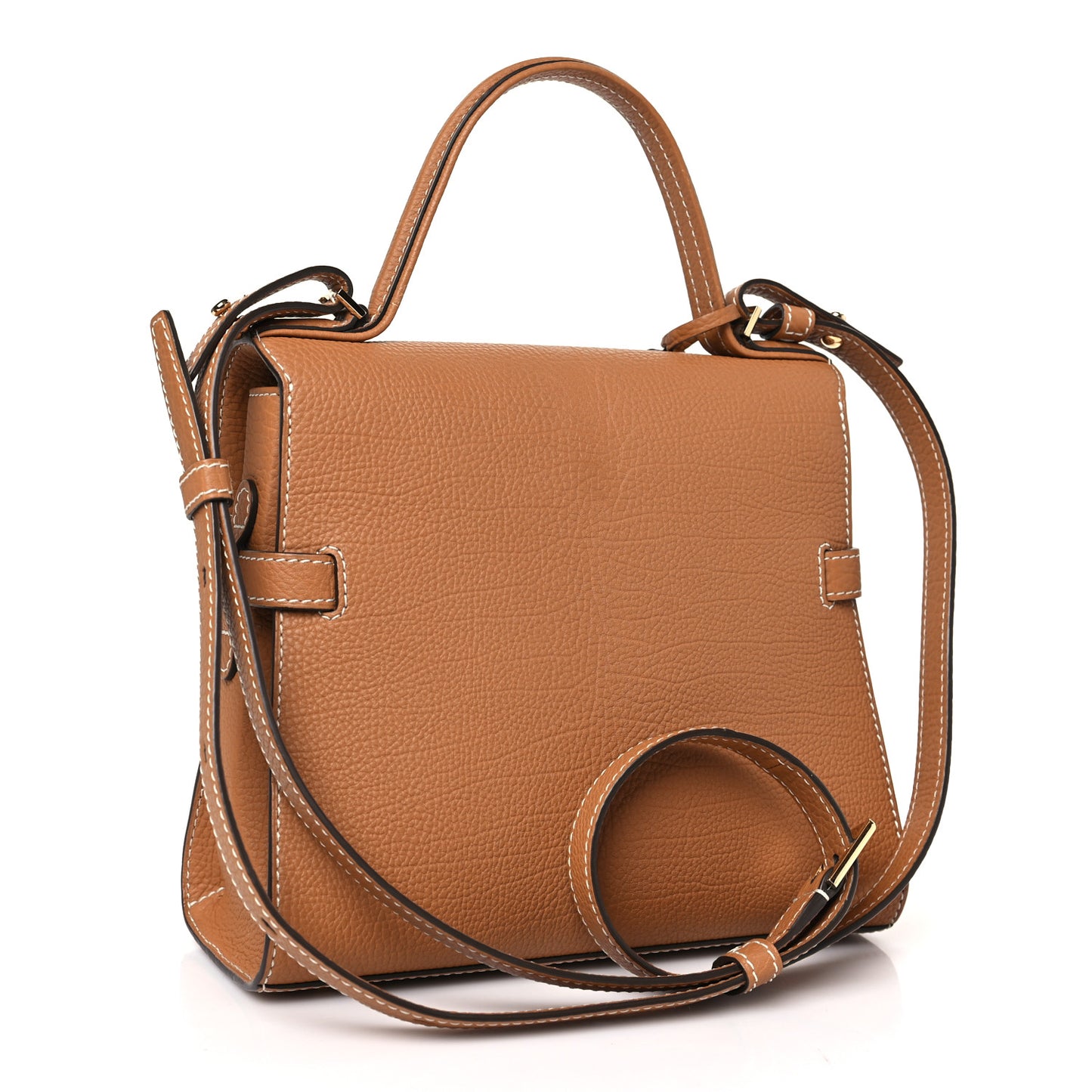 Crispy Calfskin Mini Tempete Satchel Vegetal