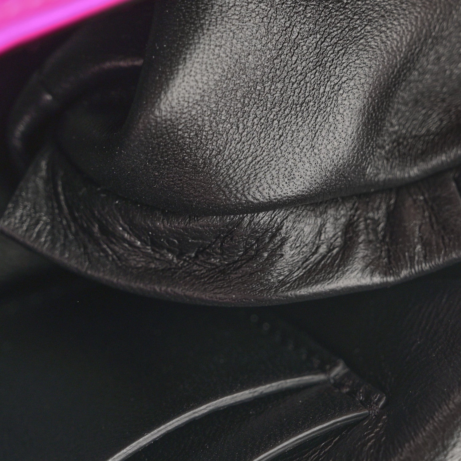 Tom Ford Satin Mini Label Chain Shoulder Bag Hot Pink 7 of 10