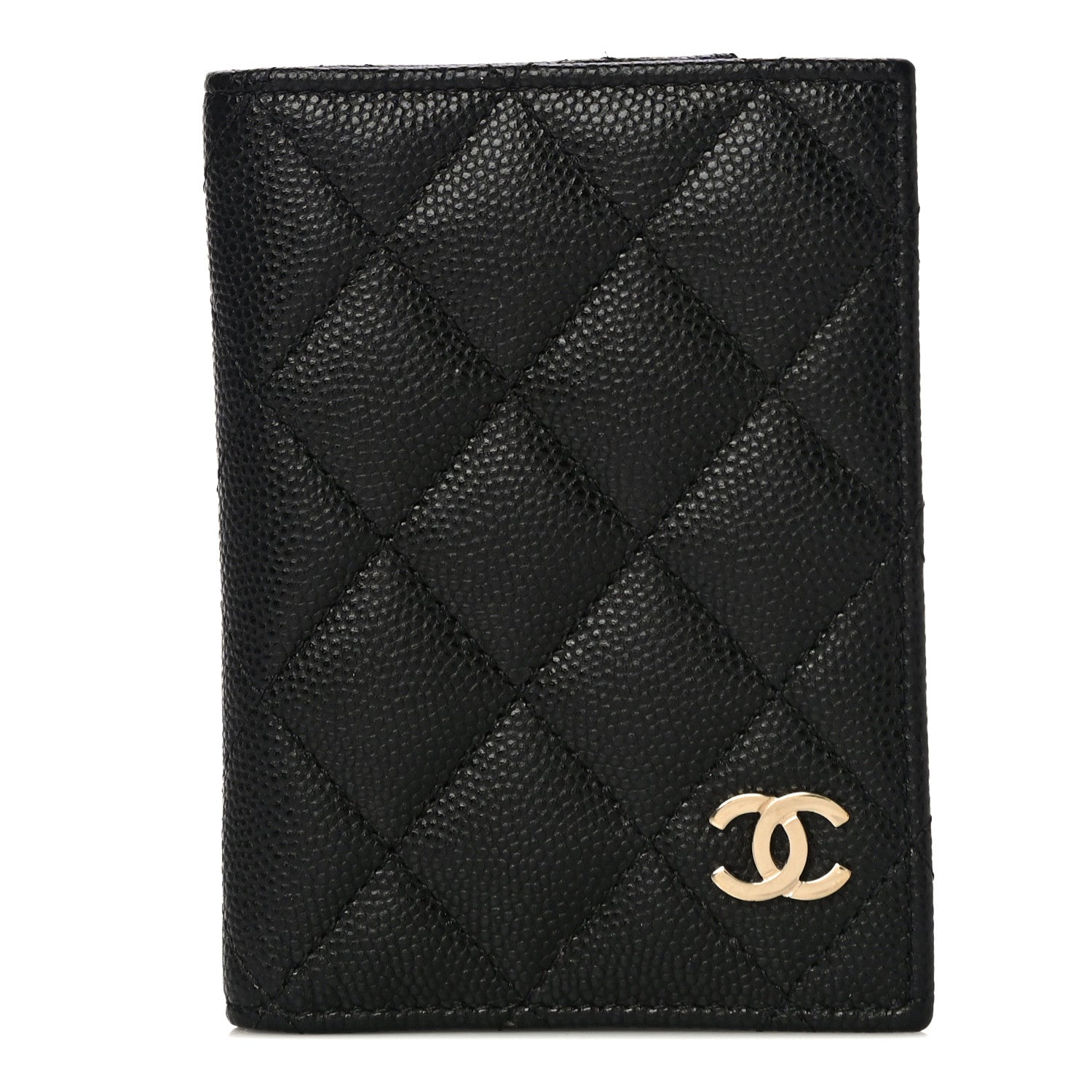 Chanel Caviar Quilted Card Holder Wallet Black 1 of 10