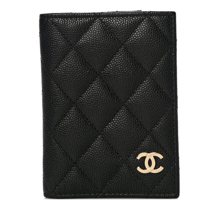 Chanel Caviar Quilted Card Holder Wallet Black 1 of 10