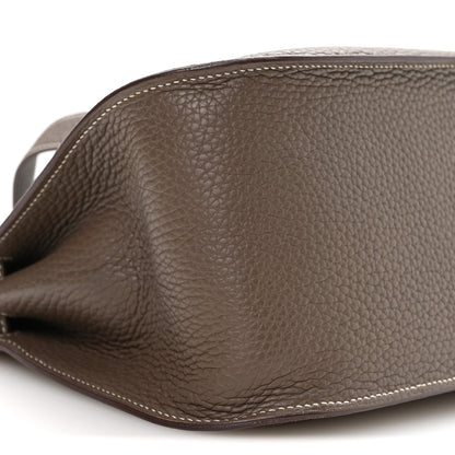 Hermes Taurillon Clemence Jypsiere 28 Etoupe 9 of 10