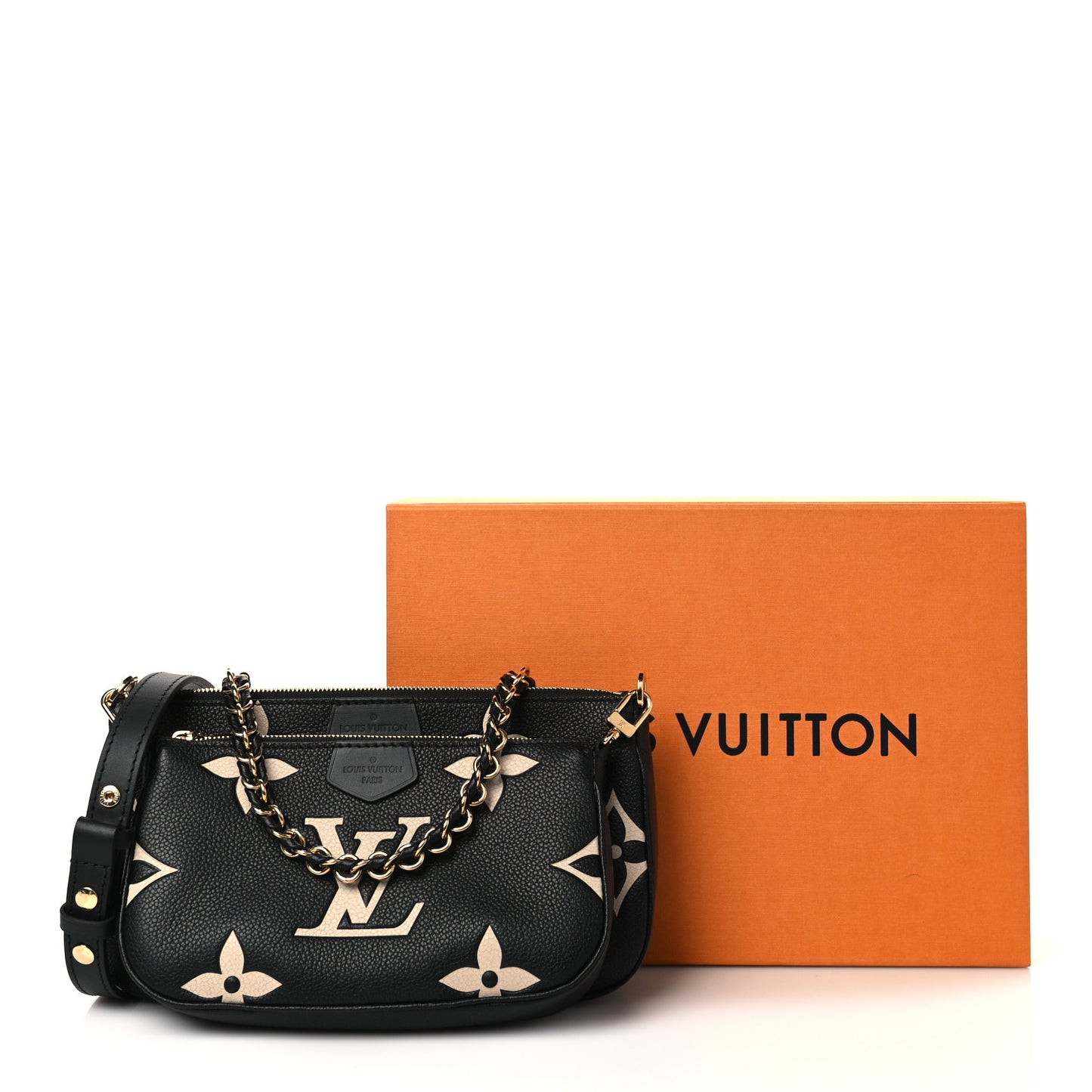 Empreinte Monogram Giant Multi Pochette Accessories Black Beige