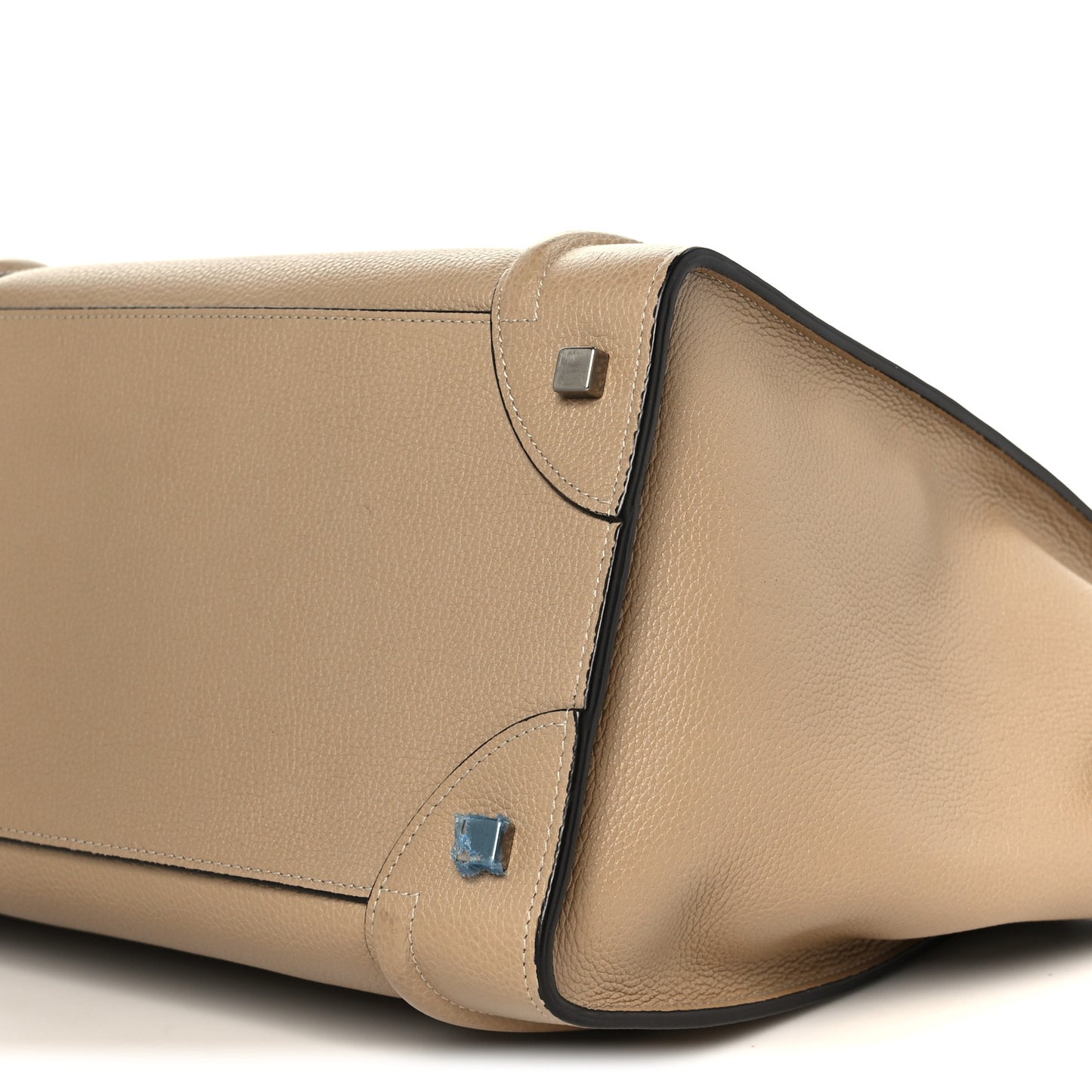 Drummed Calfskin Mini Luggage Dune