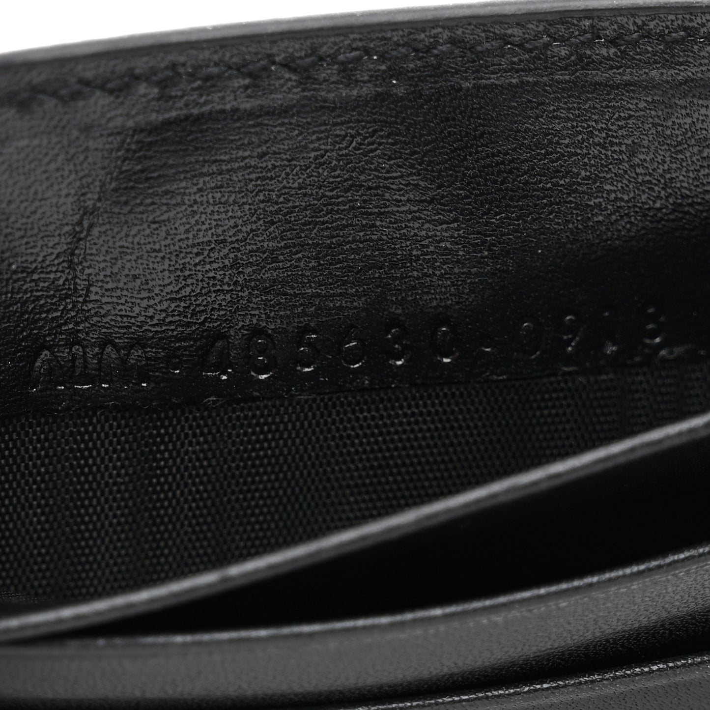 Calfskin Bill Clip Card Case Black