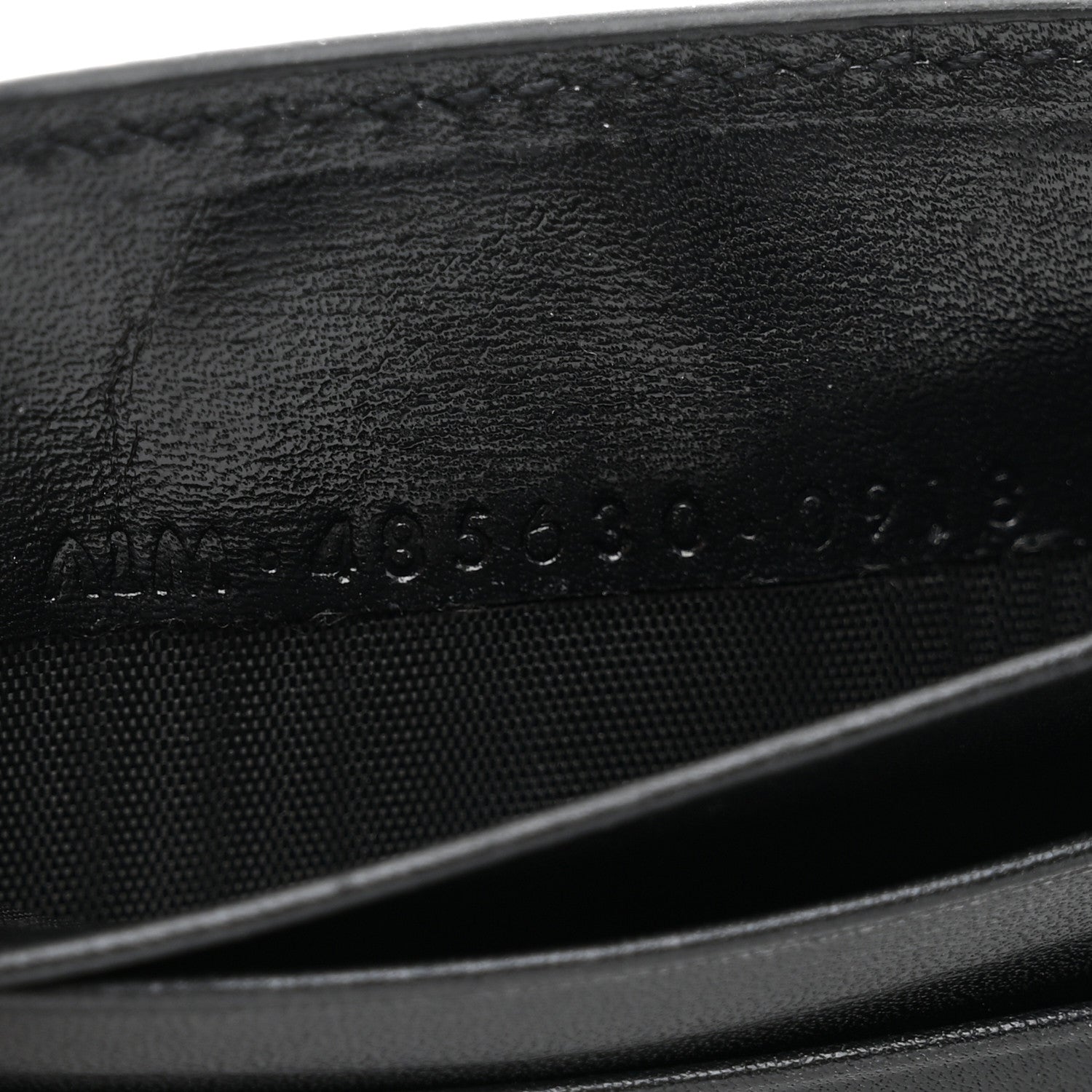 Saint Laurent Calfskin Bill Clip Card Case Black 7 of 8