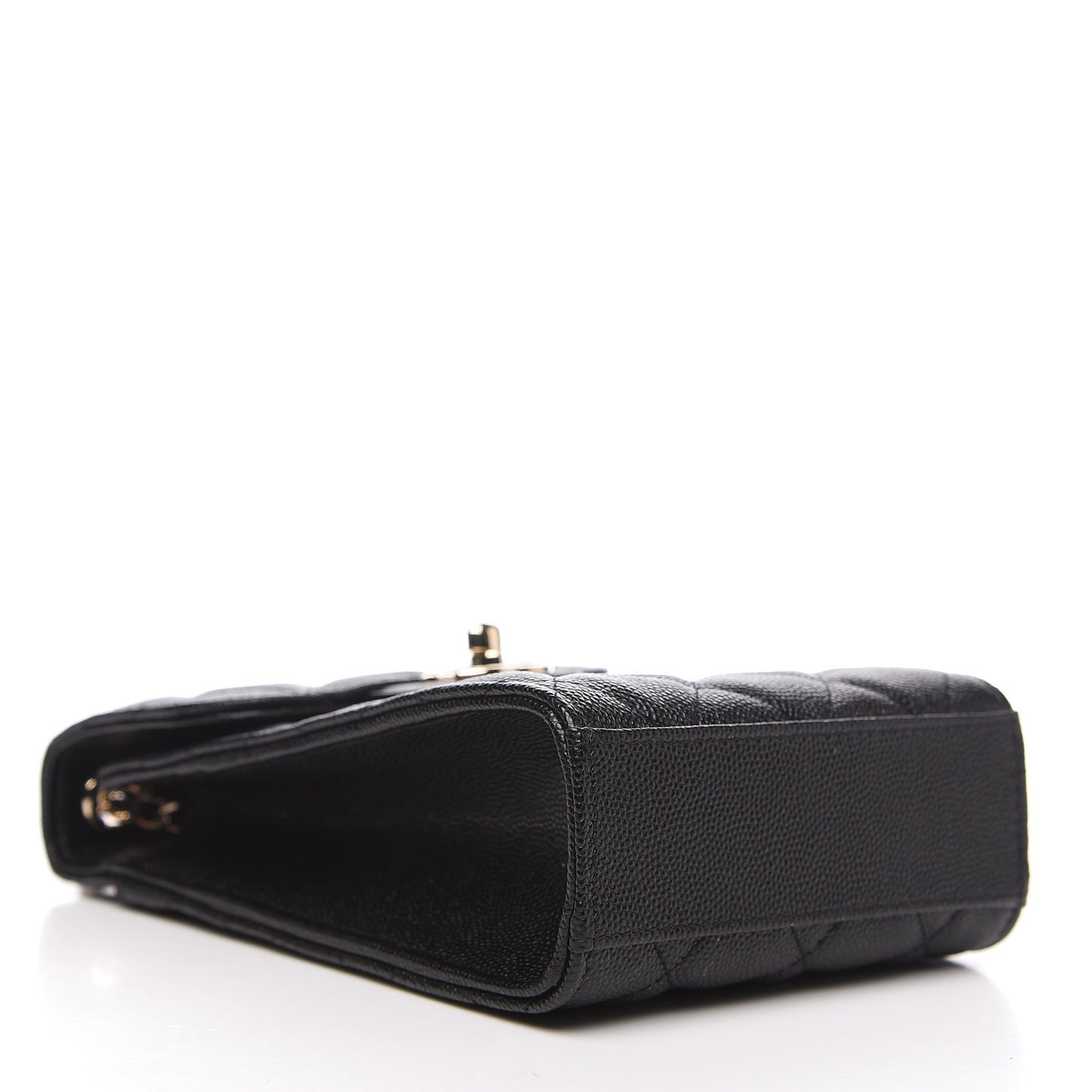 Caviar Quilted Classic Phone Holder Black