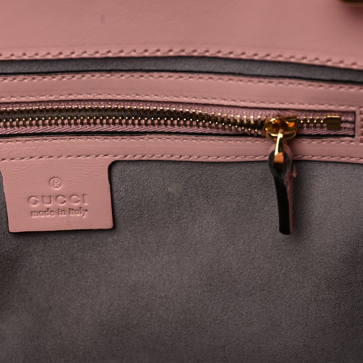 Nappa Bamboo Small Nymphaea Top Handle Bag Perfect Pink