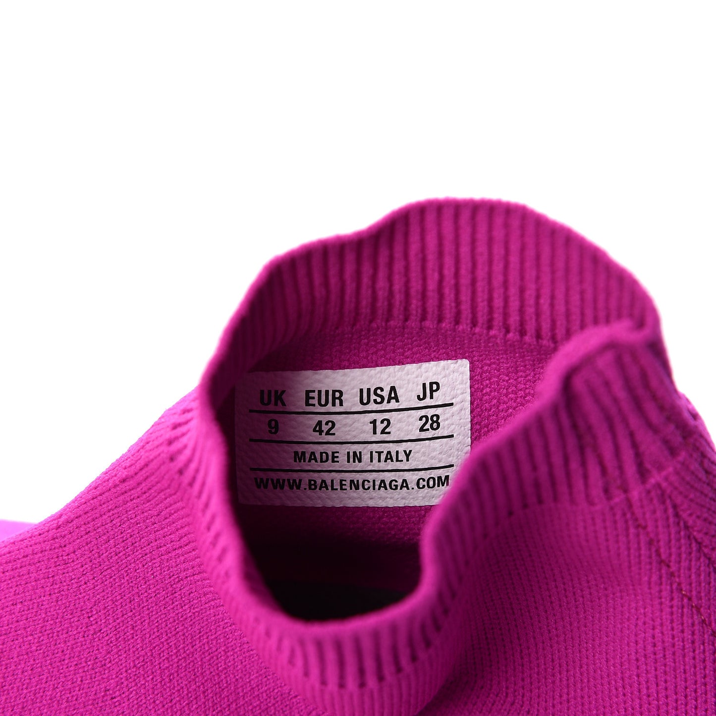 Neoprene Knit Womens Speed Sneakers 42 Fuchsia