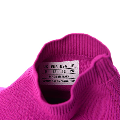 Balenciaga Neoprene Knit Womens Speed Sneakers 42 Fuchsia 7 of 8