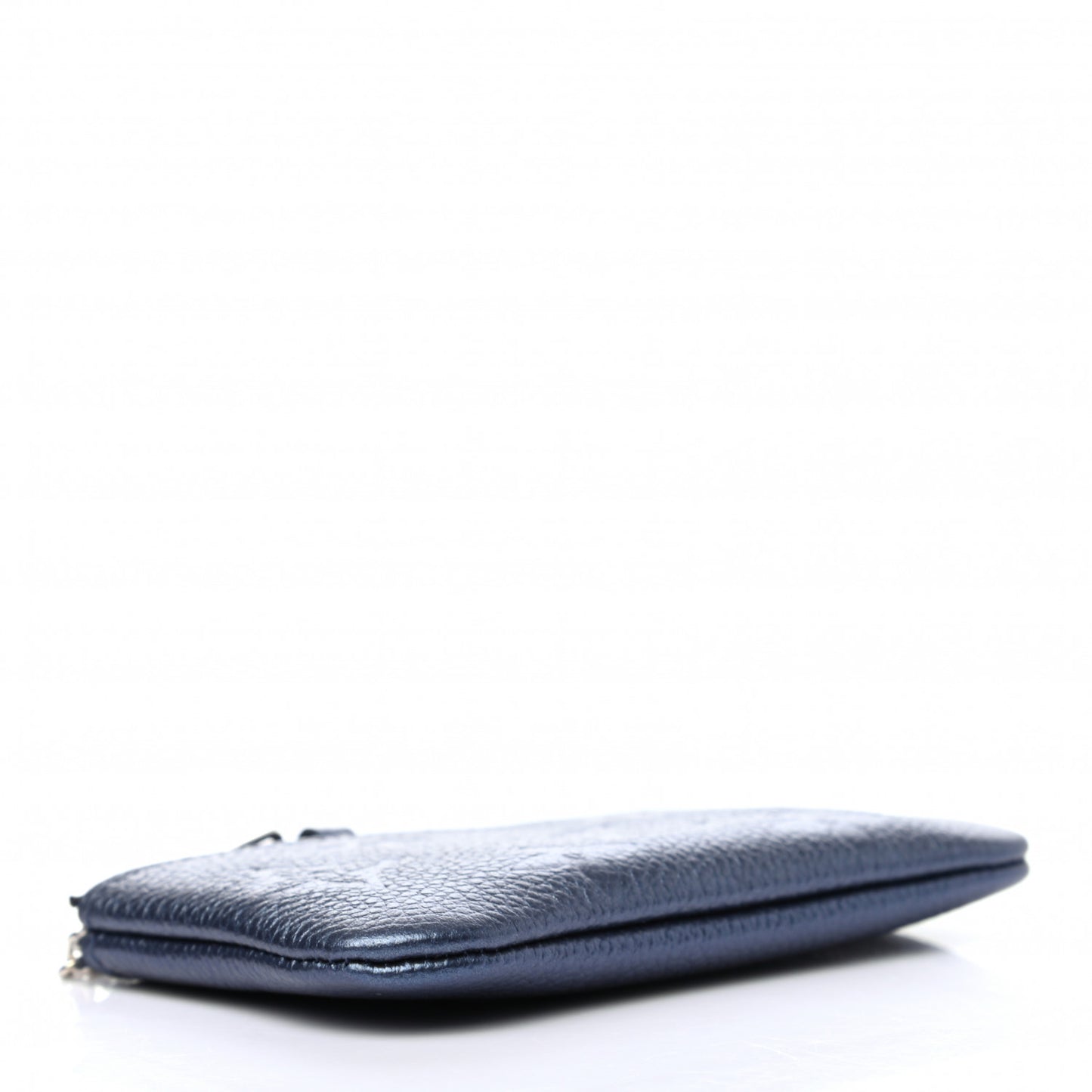 Metallic Empreinte Monogram Giant Key Pouch Navy Nacre