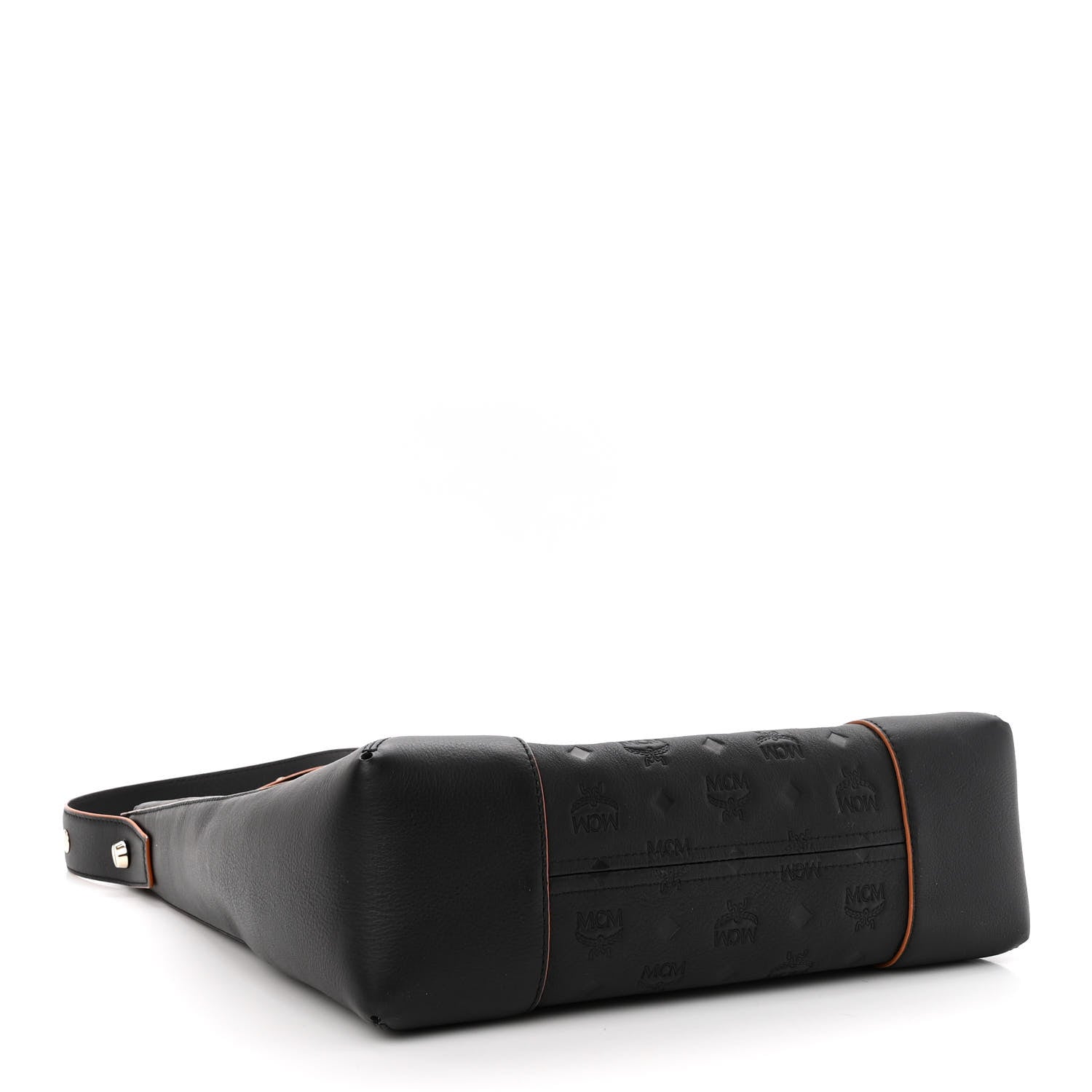 MCM Calfskin Ottomar Monogram Large Klara Hobo Black 4 of 10