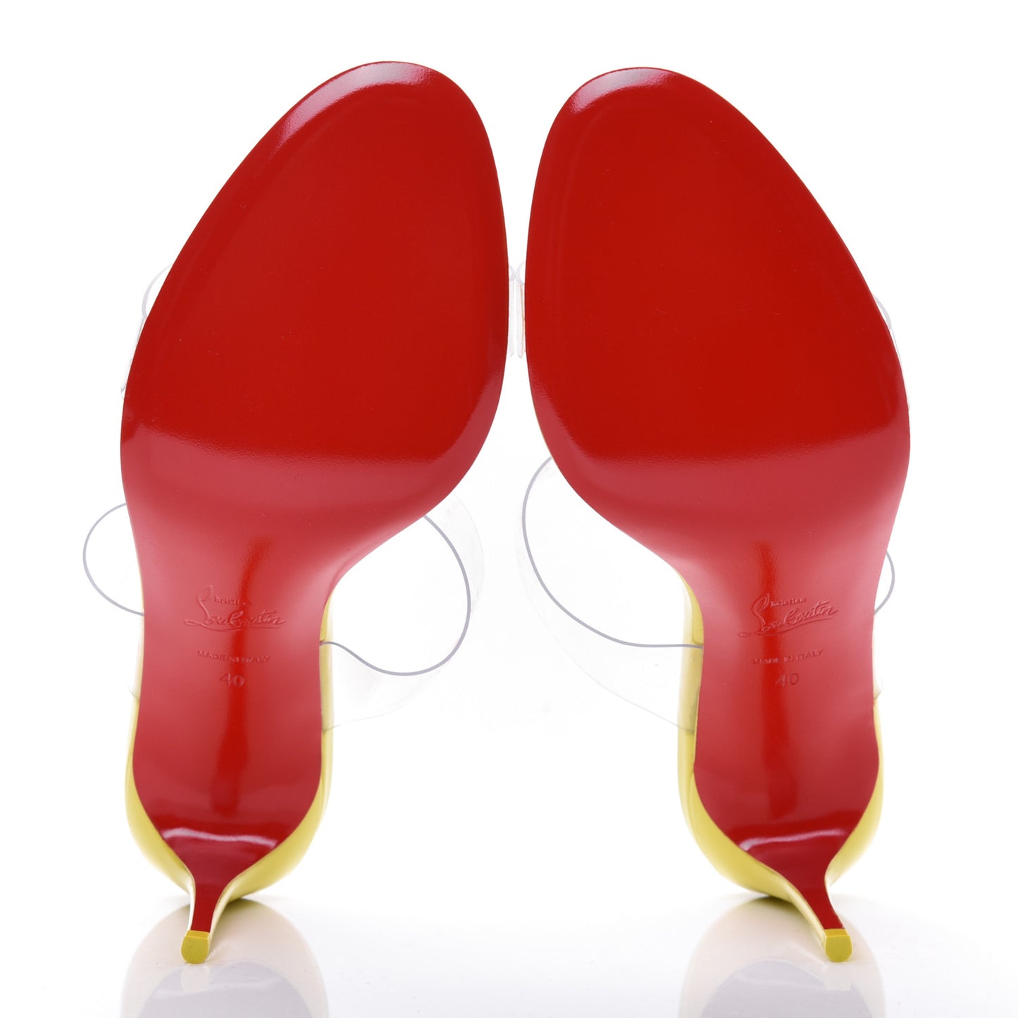 Patent PVC Just Nothing 85 Slide Sandals 40 Citrus