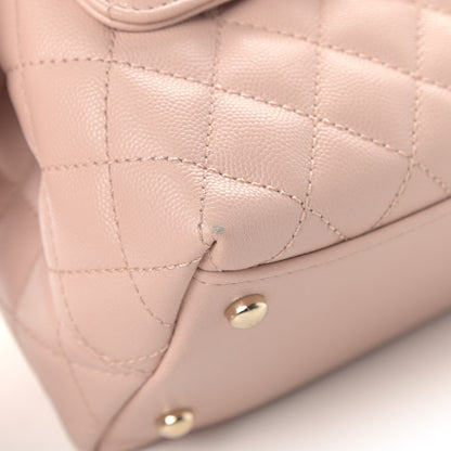 Chanel Caviar Quilted Small Coco Handle Flap Light Pink 5 of 6
