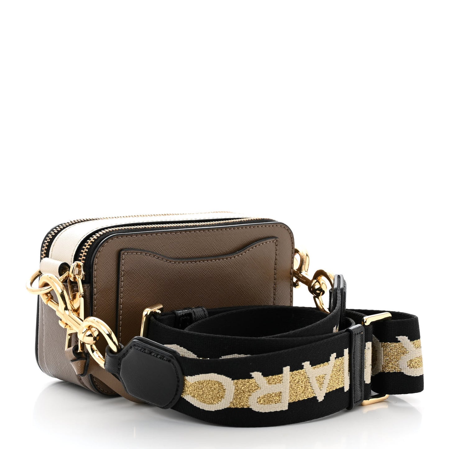 Saffiano Small Snapshot Camera Bag Sandcastle