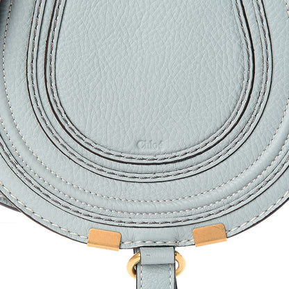 Chloe Calfskin Mini Marcie Round Crossbody Bag Faded Blue 10 of 12