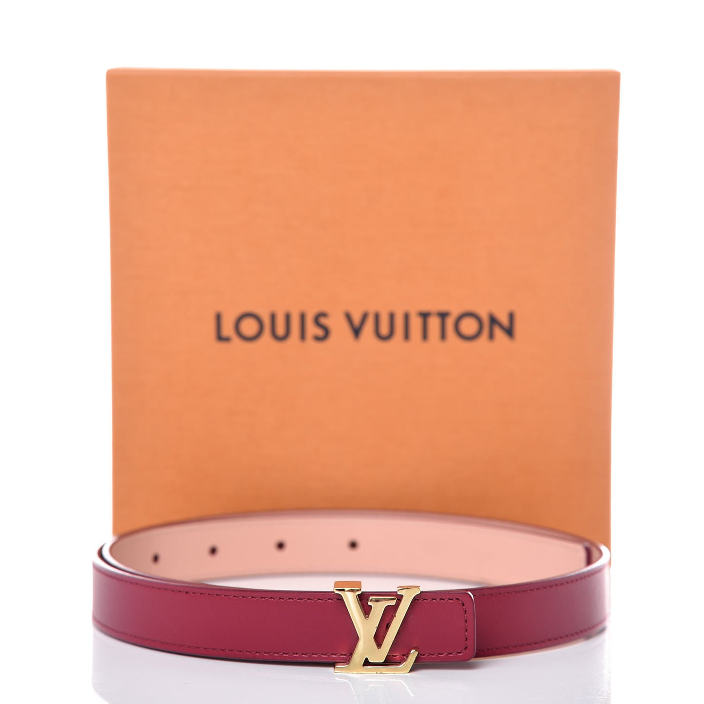 Calfskin 20mm LV Initiales Belt 70 28 Fuchsia