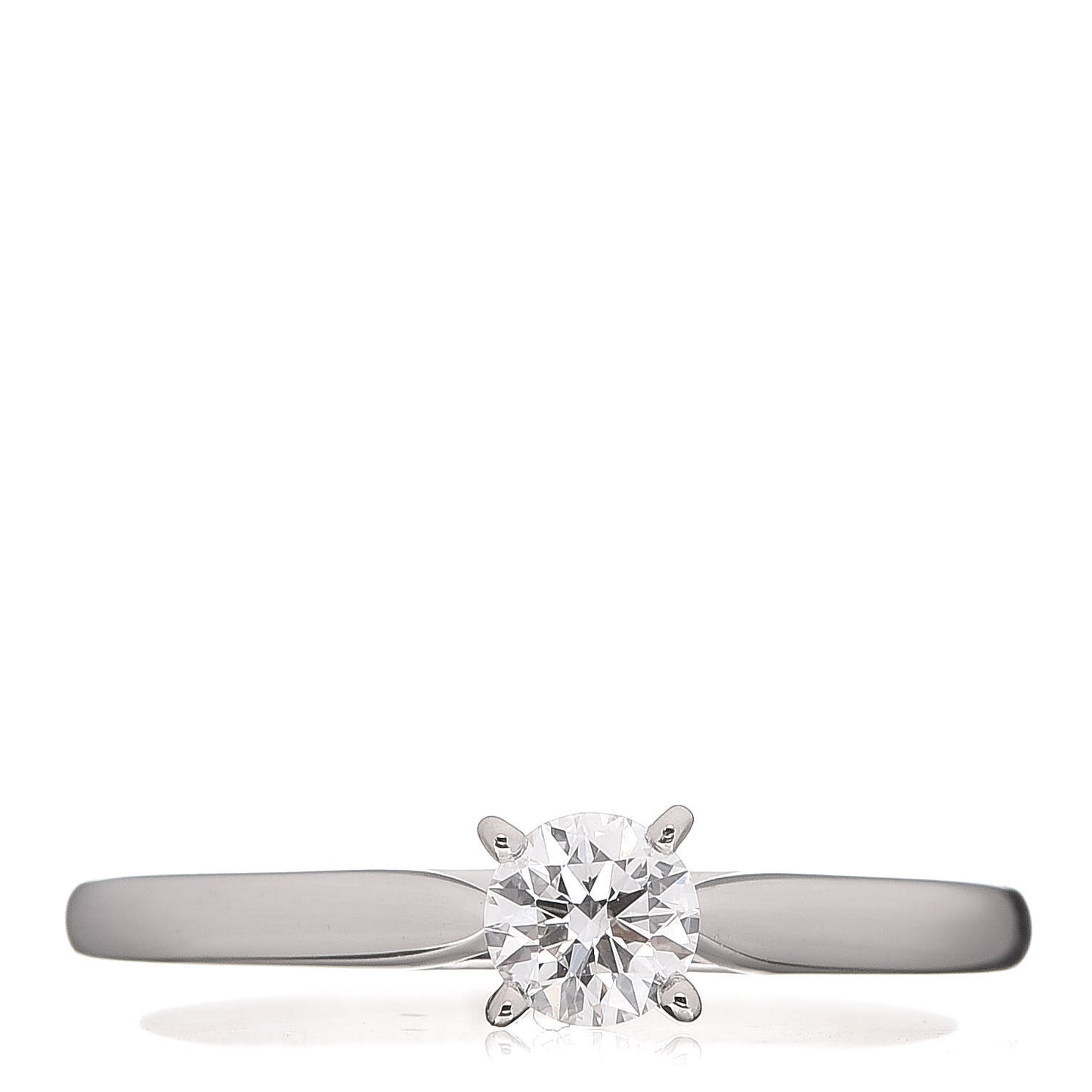 Platinum Diamond .24ct Solitaire Engagement Ring 49 4.75