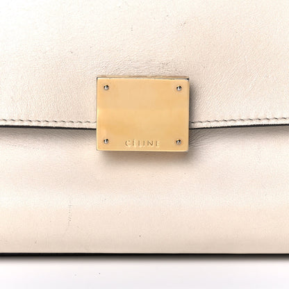 Celine Calfskin Suede Whipsnake Medium Trapeze Black White 7 of 18