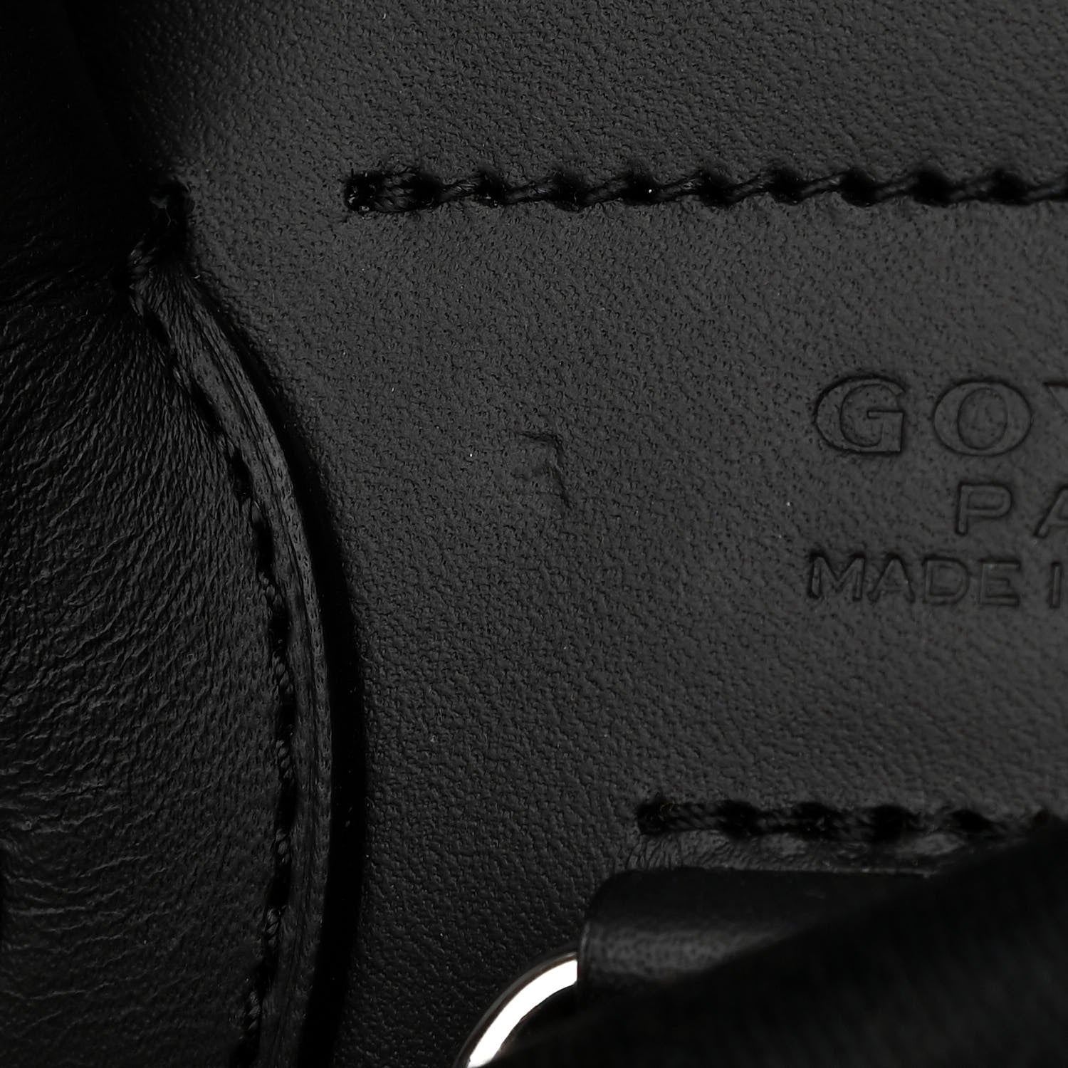 Goyard Goyardine Calfskin Alpin MM Backpack Black 10 of 11