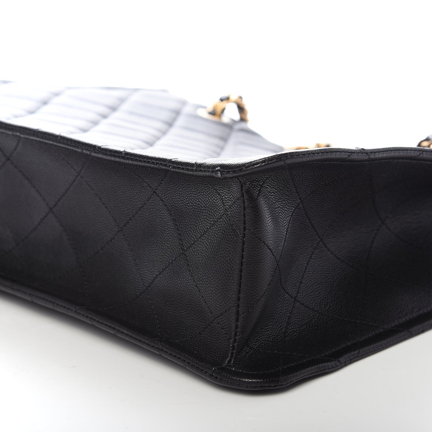 Chanel Caviar Quilted Sweet Classic Shopping Tote Black 9 of 10