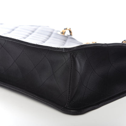 Chanel Caviar Quilted Sweet Classic Shopping Tote Black 9 of 10